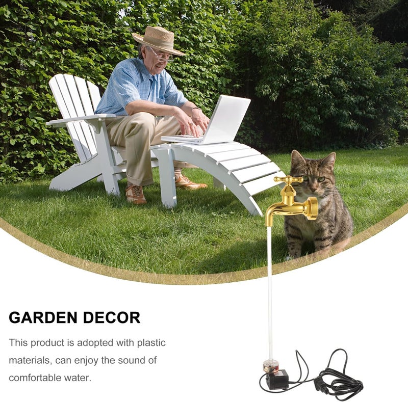 balacoo 1set Invisible Faucet Fountain Garden Decoration Creative Floating Spout Ornament for Courtyard Art Pump for Outdoor Decor and Projects - Image 5